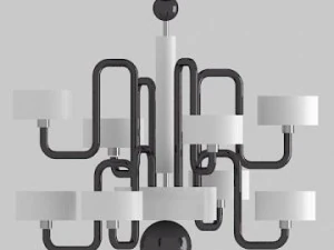 ceiling lamp guggenheim by panzeri 3D Model