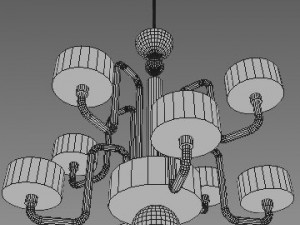 ceiling lamp guggenheim by panzeri 3D-Modell