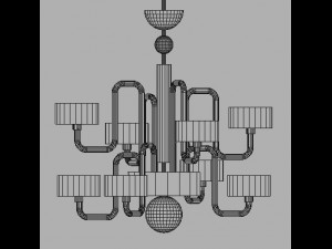 ceiling lamp guggenheim by panzeri 3D-Modell