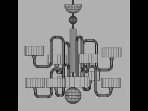ceiling lamp guggenheim by panzeri 3D Model