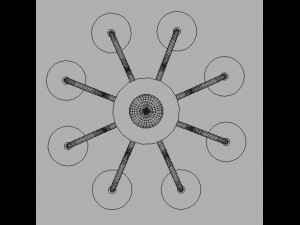ceiling lamp guggenheim by panzeri 3D-Modell