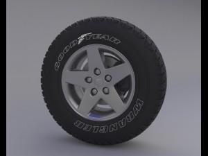 off road wheel goodyear-wrangler Modelo 3D