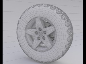 off road wheel goodyear-wrangler 3D Model