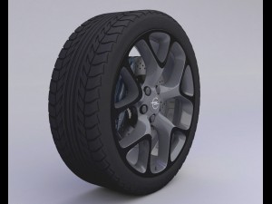 opel insignia wheel Modèle 3D
