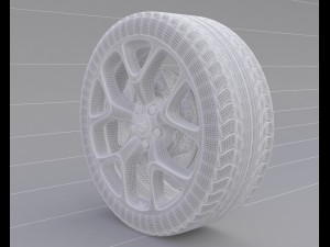 opel insignia wheel Modèle 3D