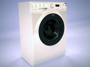 washing-machine hotpoint ariston wmsf 605 3D Model