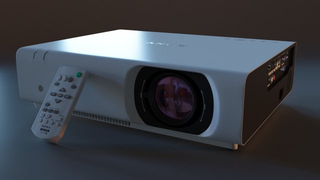 sony projector 3D-Modell .c4d .max .obj .3ds .fbx .stl .blend 