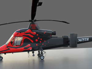 kaman k-max helicopter 3D Model