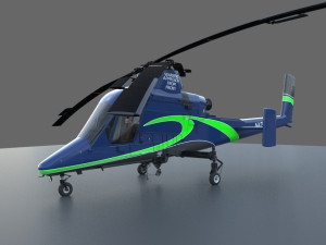 kaman k-max helicopter 3D-Modell