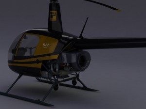 robinson r22 Modelo 3D