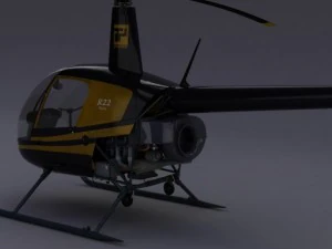 robinson r22 Modello 3D