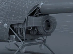 robinson r22 Modello 3D