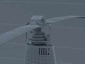 robinson r22 Modello 3D