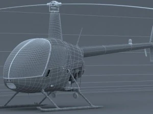 robinson r22 Modello 3D