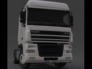 camion dafxf Modello 3D