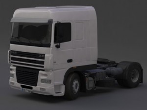 dafxf truck Modelo 3D