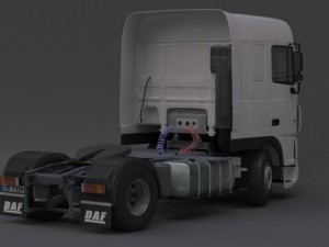 dafxf truck Modelo 3D