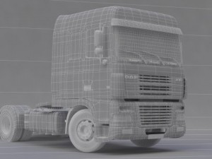 dafxf truck Modelo 3D