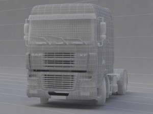 dafxf truck Modelo 3D