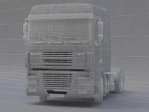 caminh&atilde;o daf xf Modelo 3D