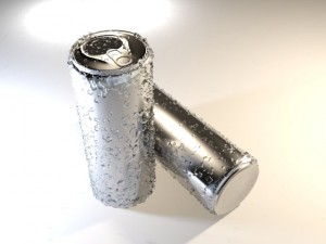 can with droplets 3D Model