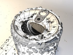 can with droplets 3D Model