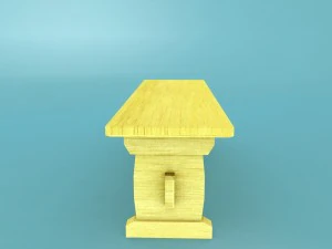 pacchetto panca low poly 1 per sviluppatori di giochi Modello 3D