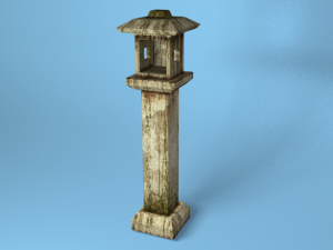 japanese stone lighter Modello 3D