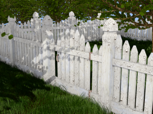 low poly wooden fence for gamedev 3D Model