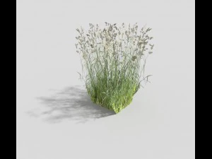 低ポリ草 3Dモデル