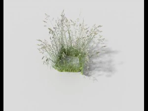 low poly grass 3D Model