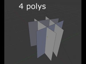 low poly grass 3D Model