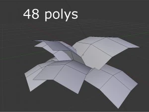 planta de baixo poli Modelo 3D