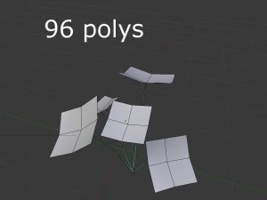 low poly flower 3D Model