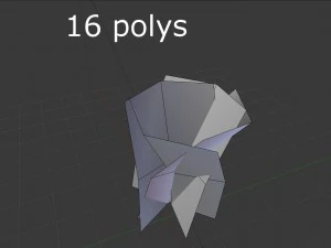 low poly bush 3D Model