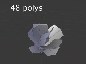 low poly plant 3D Model