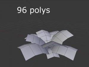 low poly fern 3D Model