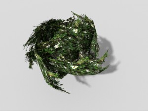 low poly shrub 3D-Modell