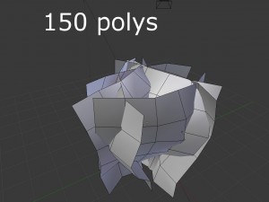 low poly shrub 3D-Modell