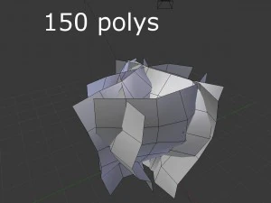 arbusto a basso poli Modello 3D