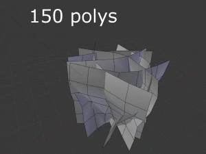 low poly shrub 3D Model