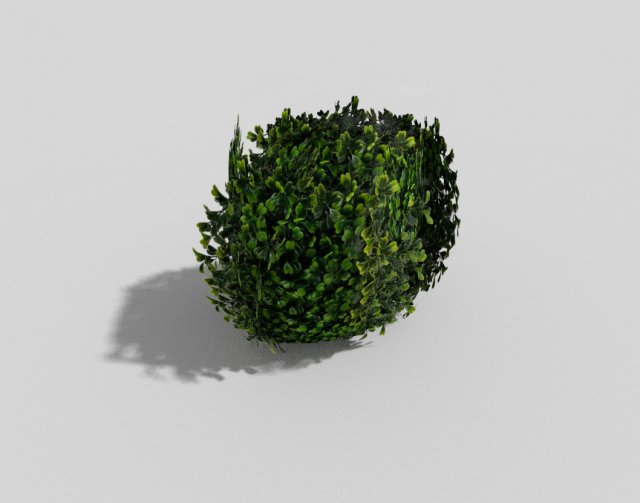 low poly shrub 3D 모델 .c4d .max .obj .3ds .fbx .stl .blend 