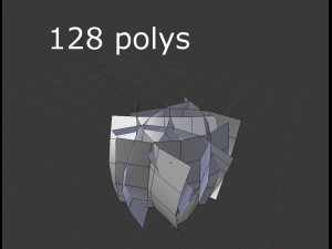 low poly shrub 3D 모델