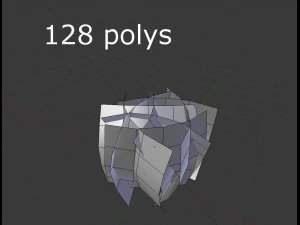 arbusto de baixo poli Modelo 3D