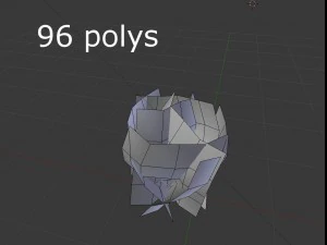 plante low poly Modèle 3D