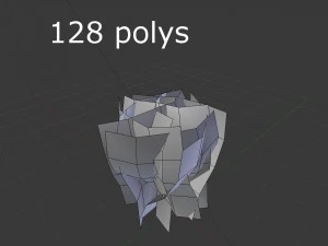 low poly shrub 3D Model