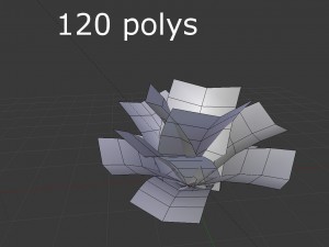 low poly fern Model 3D