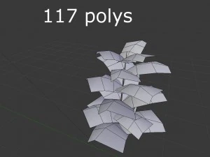 low poly plant 3D Model