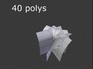 low poly shrub Modelo 3D