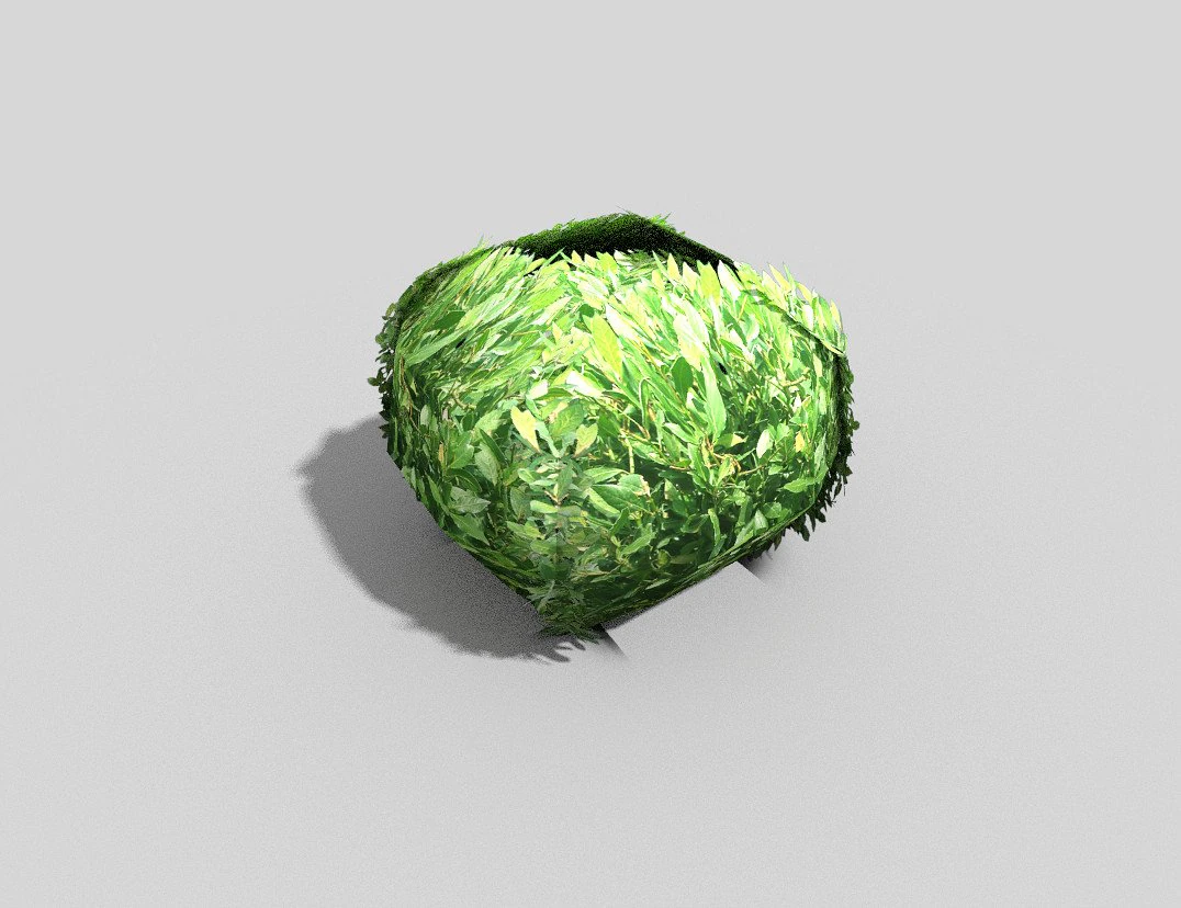 low poly shrub 3D Model .c4d .max .obj .3ds .fbx .stl .blend 